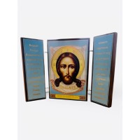 СКЛАДЕНЬ *Спас Нерукотворний* (Арх.Михаїл та Гавриїл)* ↕8,5см ↔6см ДСП Літографія СКЛАДЕНЬ *Спас Нерукотворний* (Арх.Михаїл та Гавриїл)* ↕8,5см ↔6см ДСП Літографія
