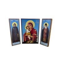 СКЛАДЕНЬ *Почаївська Б.М.* (Іов та Амфілохій Почаївській)* ↕8,5см ↔6см ДСП Літографія СКЛАДЕНЬ *Почаївська Б.М.* (Іов та Амфілохій Почаївській)* ↕8,5см ↔6см ДСП Літографія