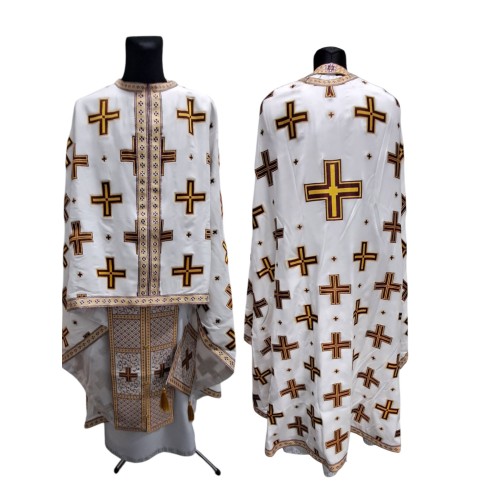 Облачення грецького крою БІЛЕ-бордо р.54/д.145 Купюр