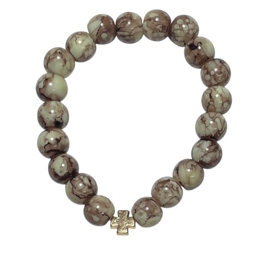 БРАСЛЕТ мрамор (коричневий)