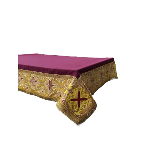 СКАТЕРТЬ жовто-бурдо↕170см↔170см парча Турция СКАТЕРТЬ жовто-бурдо↕170см↔170см парча Турция