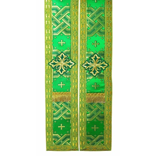 ОРАРЬ Зеленый ↔11.5см↕300см Парча