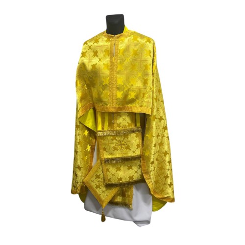 Облачения греческого покроя ЖОЛТОЕ -ЗОЛОТО 50*145