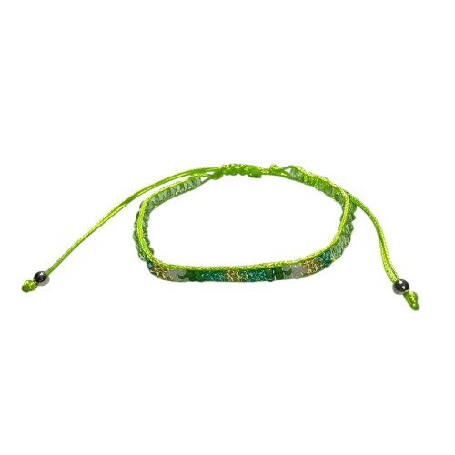 Браслет бисер САЛАТОВЫЙ