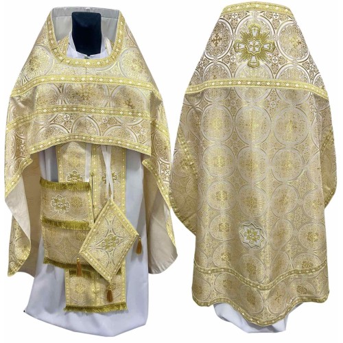 Облачення київського крою БІЛЕ-ЗОЛОТО 52-54/150 р. Турція