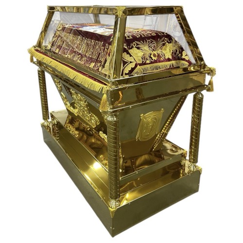 Гробница под плащаницу Булат, золото ↕122см ↔130см ↕70см Гробница под плащаницу Булат, золото ↕122см ↔130см ↕70см