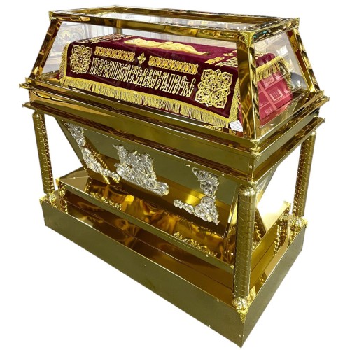 Гробница под плащаницу Булат, золото с серебром ↕122см ↔130см ↕70см Гробница под плащаницу Булат, золото с серебром ↕122см ↔130см ↕70см