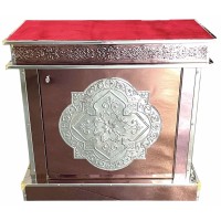 ЖЕРТОВНИК ↕100,5см ↔51cм ↕93см булат, червоний оксамит ЖЕРТОВНИК ↕100,5см ↔51cм ↕93см булат, червоний оксамит