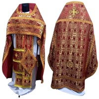Облачення київського крою ЧЕРВОНЕ-ЗОЛОТО р.48-50/д.155 т-наТурція Облачення київського крою ЧЕРВОНЕ-ЗОЛОТО р.48-50/д.155 т-наТурція