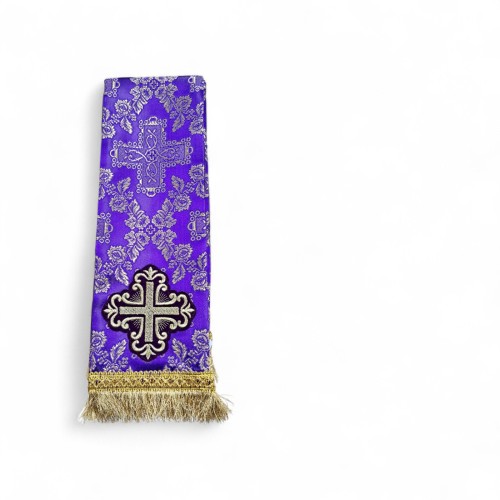 ЗАКЛАДКА для Євангліє   ФІОЛЕТОВЕ-ЗОЛОТО  ↕140см ↔11см  Турція