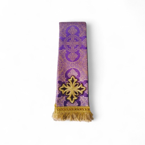 ЗАКЛАДКА для Євангліє   ФІОЛЕТОВЕ-ЗОЛОТО  ↕140см ↔13см  Турція