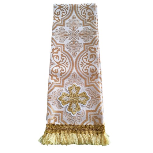 ЗАКЛАДКА для Євангліє   БІЛЕ -ЗОЛОТО  ↕140см ↔13см  Турція