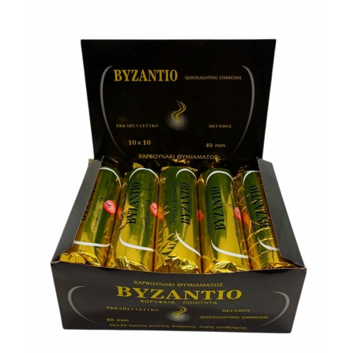 УГОЛЬ кадильный Ø40мм/10таб. BIZANTIO БЫСТРОГО розжига Греция УГОЛЬ кадильный Ø40мм/10таб. BIZANTIO БЫСТРОГО розжига Греция