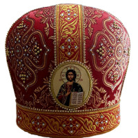 МИТРА ЧЕРВОНЕ-ЗОЛОТО р.57 Турція МИТРА ЧЕРВОНЕ-ЗОЛОТО р.57 Турція
