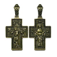 ХРЕСТИК НАТІЛЬНИЙ  ↕4см ↔2см Металевий   Покровський