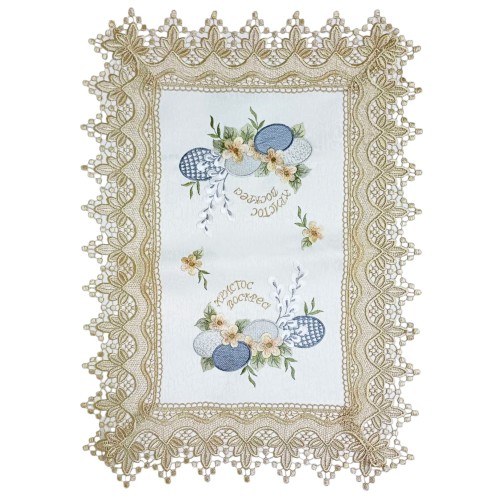 НАКИДКА ДЛЯ КОРЗИНИ Пасхальна  63*44см