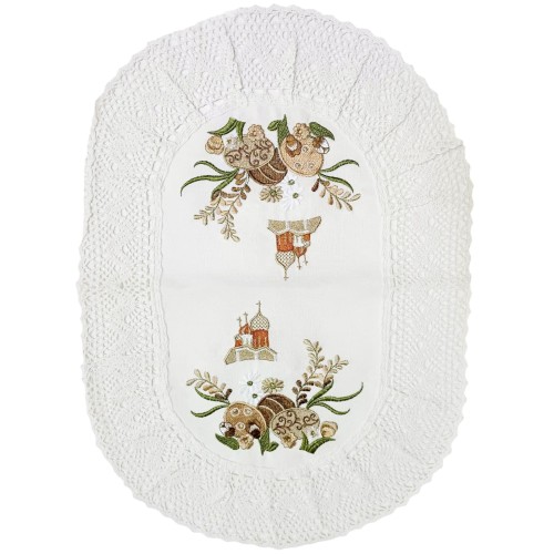 НАКИДКА ДЛЯ КОРЗИНИ Пасхальна  60*42см