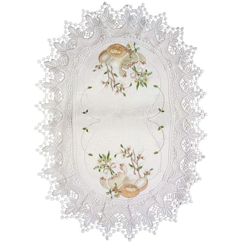 НАКИДКА ДЛЯ КОРЗИНИ Пасхальна  60*42см