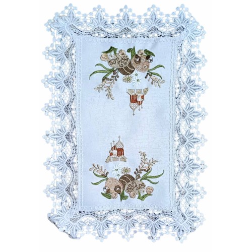 НАКИДКА ДЛЯ КОРЗИНИ Пасхальна 46*32см