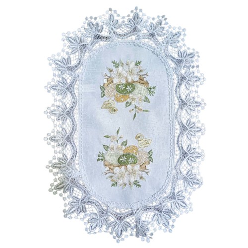 НАКИДКА ДЛЯ КОРЗИНИ Пасхальна 46*32см