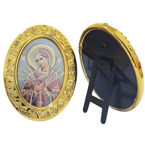 ІКОНКА на підставці   ↕7,5см ↔5,5 см СЕМИСТРІЛЬНА Пластмаса