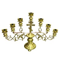 СЕМИЛАМПАДНИК Напрестольный ↕60см ↔87см Латунь СЕМИЛАМПАДНИК Напрестольный ↕60см ↔87см Латунь
