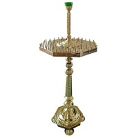 Подсвечник ХРАМОВЫЙ на 100 свечей восьмигранный ↕157см ↔60см Латунь Подсвечник ХРАМОВЫЙ на 100 свечей восьмигранный ↕157см ↔60см Латунь
