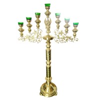 СЕМИЛАМПАДНИК Запрестольный ↕163см ↔100см Латунь СЕМИЛАМПАДНИК Запрестольный ↕163см ↔100см Латунь