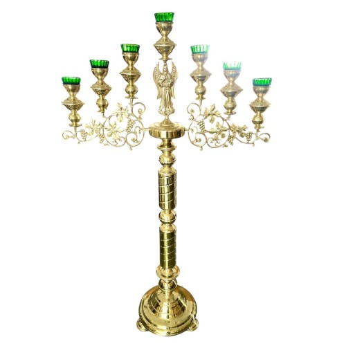 СЕМИЛАМПАДНИК Запрестольный ↕163см ↔100см Латунь СЕМИЛАМПАДНИК Запрестольный ↕163см ↔100см Латунь