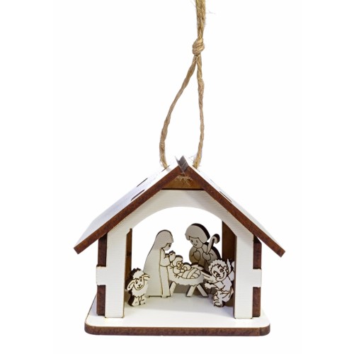 РОЖДЕСТВЕНСКИЙ ВЕРТЕП мини ↕6см ↔7,5см↔5см ДВП