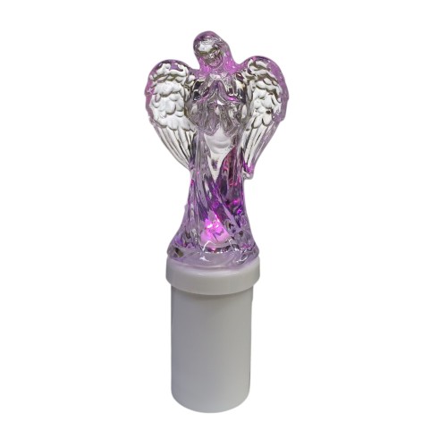 АНГЕЛОЧЕК ↕16см ↔6см Пластмасса с подсветкой (разные цвета)