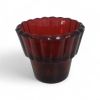 СТАКАН червоний скло ФАРБОВАНИЙ  8,5/4,5/7см