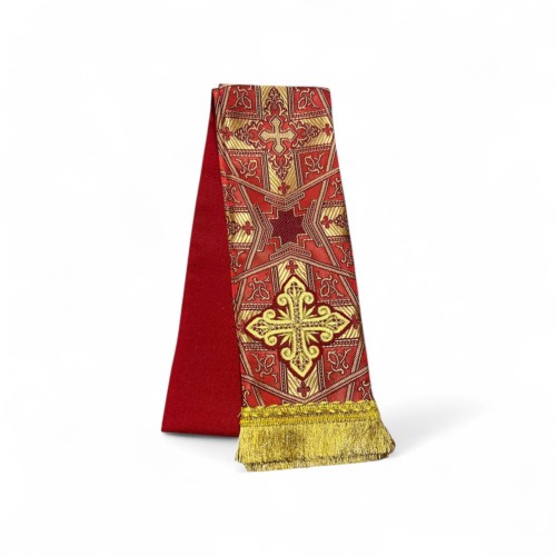 ЗАКЛАДКА для Евангелие Красное золото ↕140 см ↔12см Парча