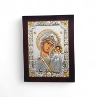 Пара Вседержитель Казанская ↕19,5см ↔25,5см Литография Пара Вседержитель Казанская ↕19,5см ↔25,5см Литография