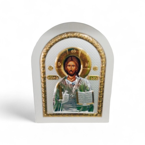 Спаситель   ↕19,5см ↔25,5см  МДФ Серебрение Золочение