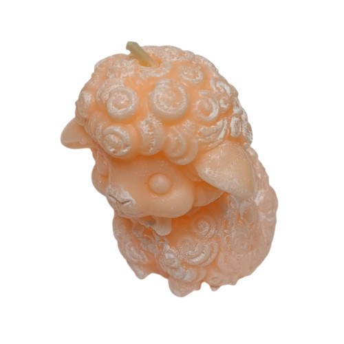 Свічка ДЕКОРАТИВНА ПАСХАЛЬНА "Ягня" ↕ 7см Парафін