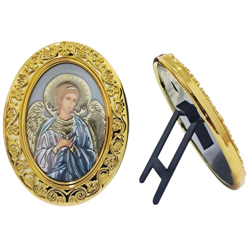 ІКОНКА на підставці   ↕7,5см ↔5,5 см Янгол Охоронець  Пластмаса