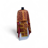 Облачення грецького крою ЧЕРВОНЕ-ЗОЛОТО р.50/д.145 Турція хрест Облачення грецького крою ЧЕРВОНЕ-ЗОЛОТО р.50/д.145 Турція хрест