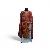 Облачення грецького крою ЧЕРВОНЕ-ЗОЛОТО р.52/д.145 Турція Облачення грецького крою ЧЕРВОНЕ-ЗОЛОТО р.52/д.145 Турція