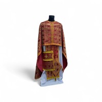 Облачення грецького крою ЧЕРВОНЕ-ЗОЛОТО р.52/д.145 Турція Облачення грецького крою ЧЕРВОНЕ-ЗОЛОТО р.52/д.145 Турція