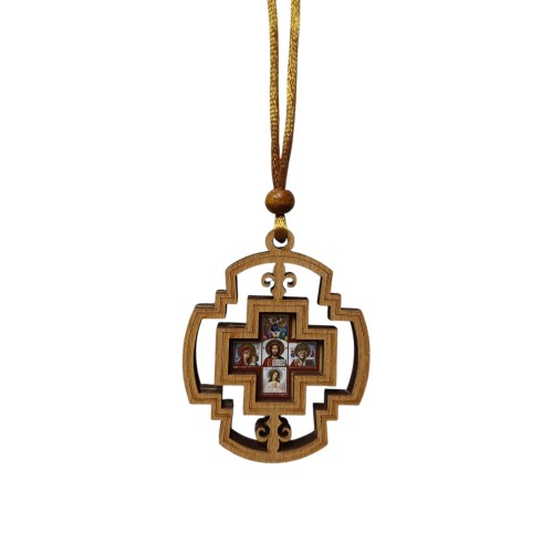 ПІДВІСКА хрест ↕6.5см ↔5см Дерево