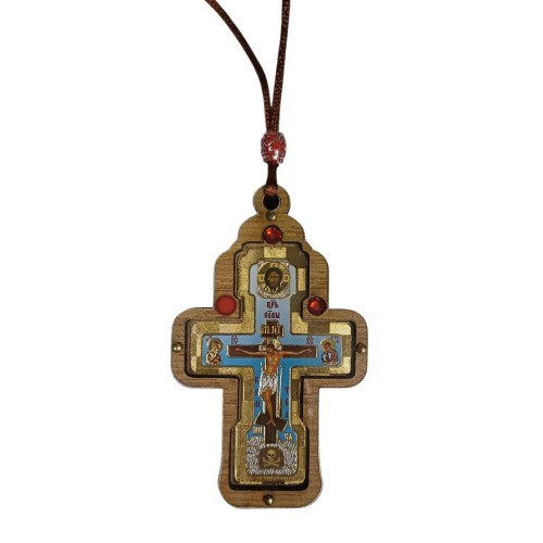 ПІДВІСКА хрест ↕8.5см ↔6.2см Дерево Оргскло ПІДВІСКА хрест ↕8.5см ↔6.2см Дерево Оргскло