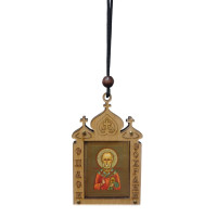 ПІДВІСКА ↕8см ↔5см Дерево Оргскло МИКОЛАЙ